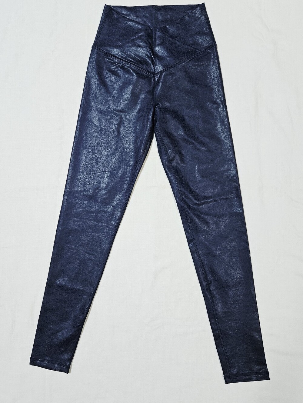 aerie Navy Faux Leather High-Waist Leggings